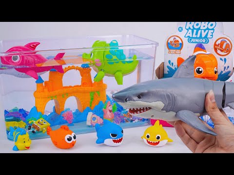 [Toy asmr] Shark RC & Zuru Robo Fish & Aquarium Playset ASMR Satisfying with Unboxing | Review Toy