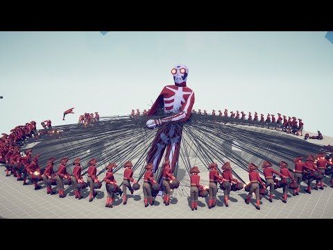 100 HARPOONS vs TITANS & BEASTS - Totally Accurate Battle Simulator TABS