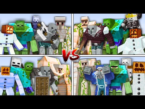 ULTIMATE ALL MUTANT MOBS BATTLE in Minecraft Mob Battle