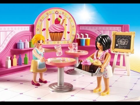 Playmobil 2018 - CENTRE COMMERCIAL - EINKAUFSPASSAGE  - garderie playmobil  - restaurant