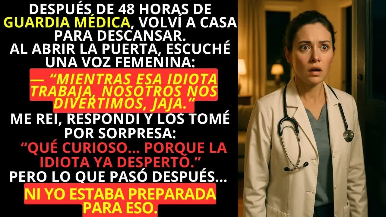 Al volver temprano de la clínica, escuché：＂Mientras ella trabaja, nosotros nos divertimos, jaj
