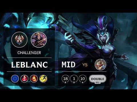 LeBlanc Mid vs Corki - EUW Challenger Patch 9.9