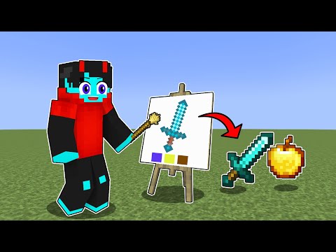 Minecraft but Whatever you Draw, You Get!