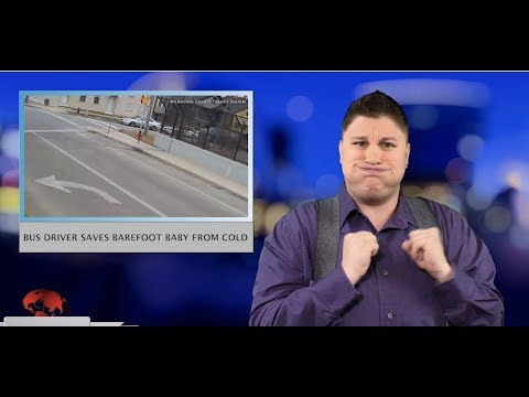 Bus driver saves barefoot baby from cold (ASL - 1.11.19)