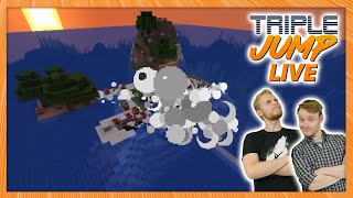 WE'RE GOING TO BLOW UP THIS ISLAND - Minecraft [4] | TripleJump Live
