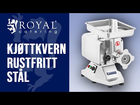 video - Kjøttkvern rustfritt stål - 120 kg/t - PRO