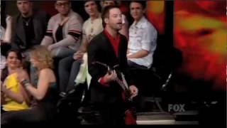 David Cook Performs Jumpin&#39; Jack Flash on American Idol 2010 Results Show