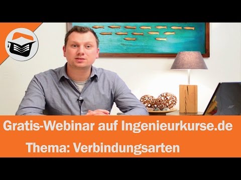 Gratis-Webinar Maschinenelemente, Thema: Verbindungsarten