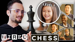 Chess Pro Explains Chess in 5 Levels of Difficulty (ft. GothamChess) | WIRED