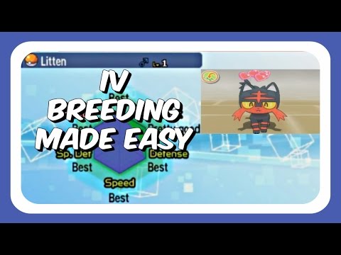 Pokemon Sun and Moon Breeding Guide - PART 3 - Perfect IV Breeding