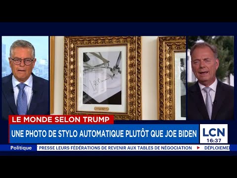 Trump ridiculise Biden avec une photo de stylo automatique