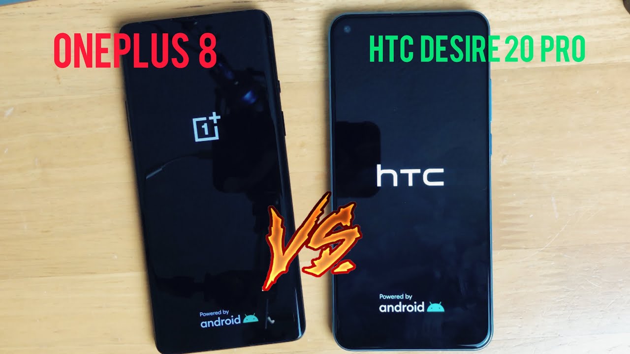 Oneplus 8 vs Htc Desire 20 Pro | SPEEDTEST