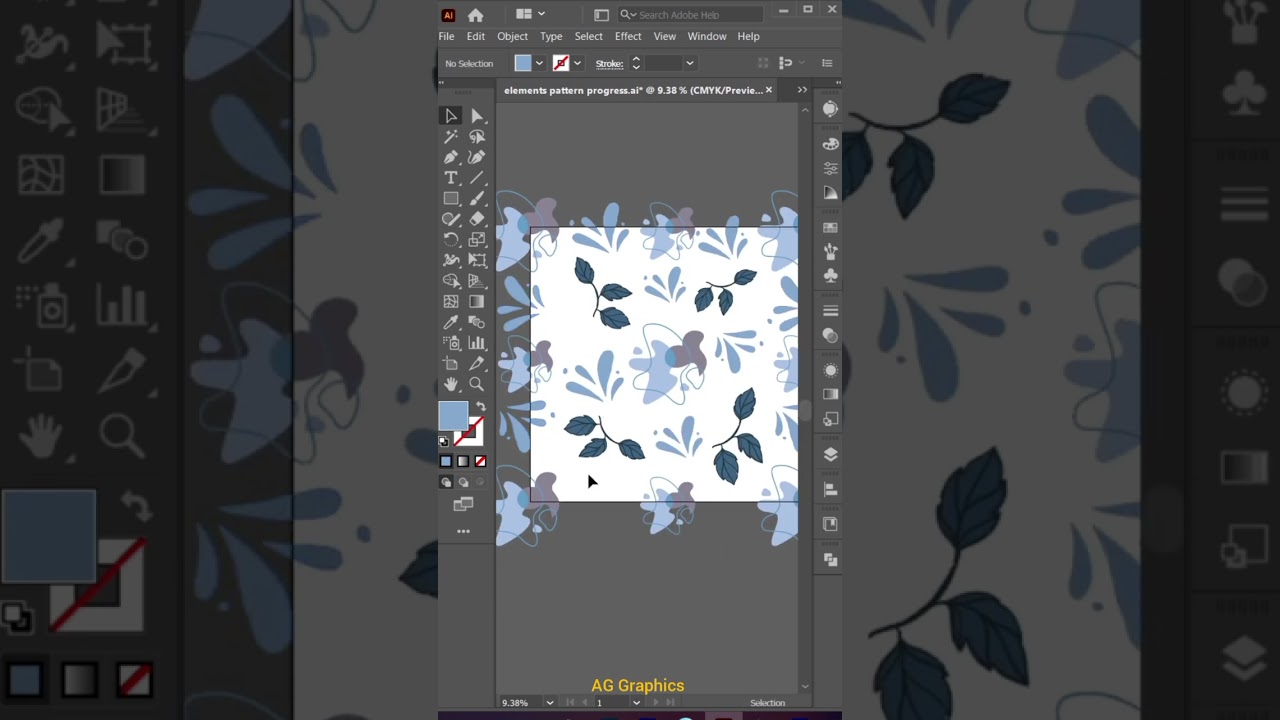 How to design a seamless pattern in illustrator, pattern design, #illustrator #seamlesspattern