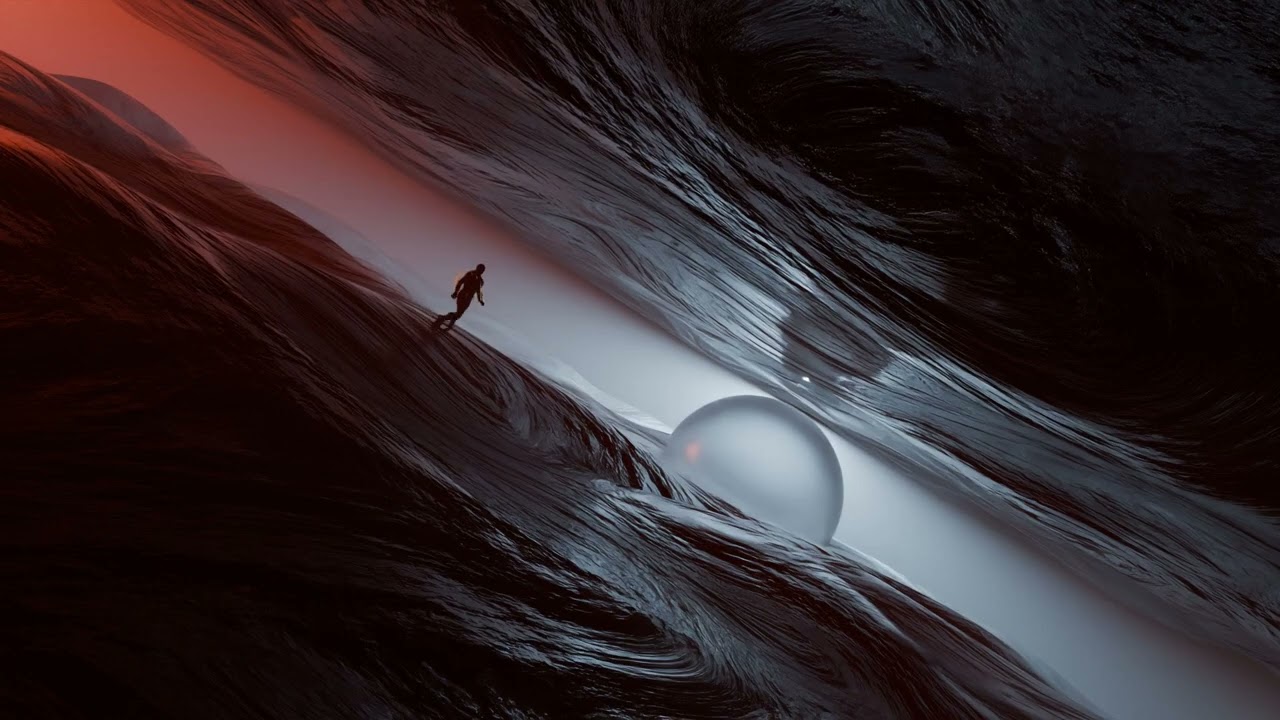 Animation Walking In a Sci-Fi Environment 3D Model