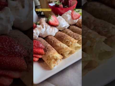 Delicious Norwegian Pancakes (Pannekaken) #shorts #thanksgiving