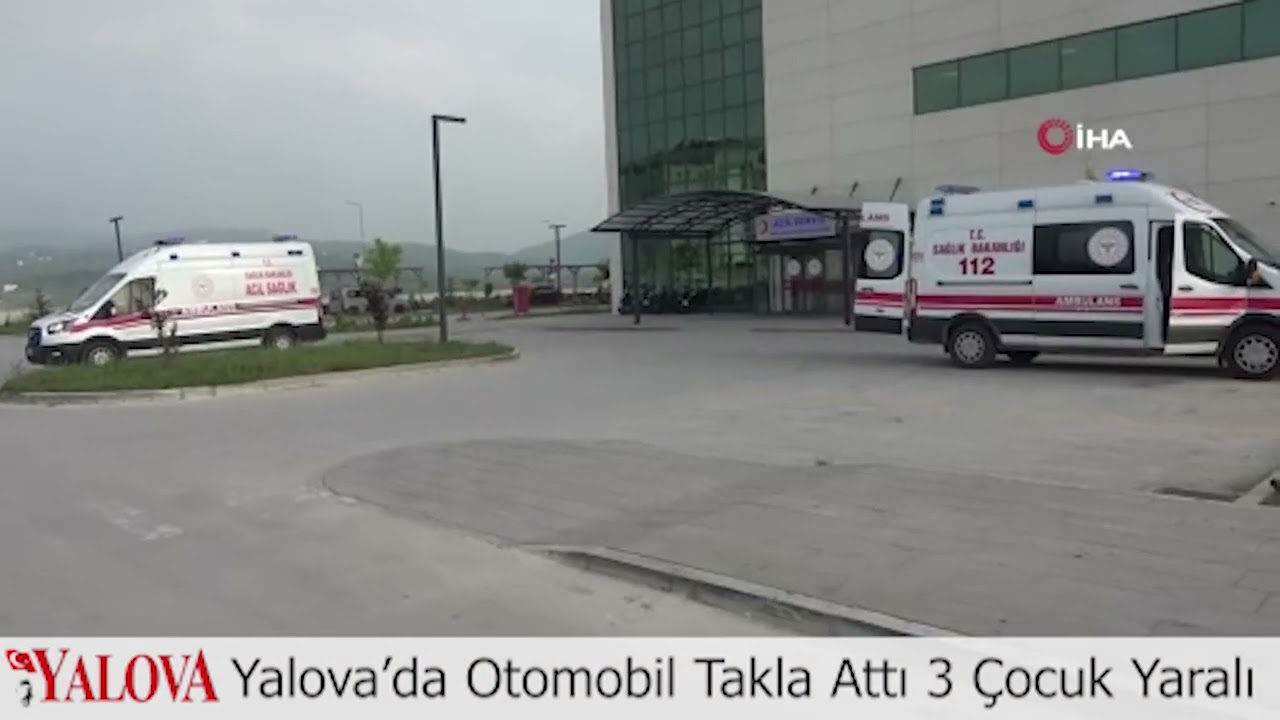 Yalova’da Otomobil Takla Attı: 3 Çocuk Yaralı