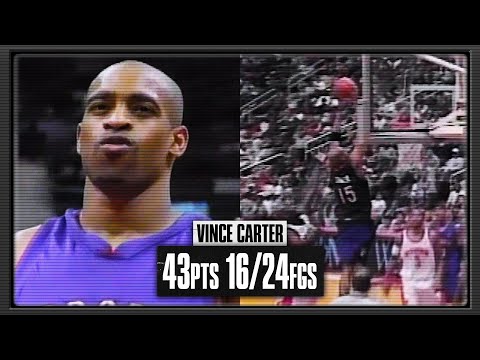 Vince Carter UNSTOPPABLE 43pts vs Atlanta | March 8th 2003
