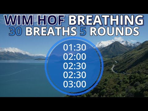 Wim Hof Guided Breathing Session - 5 Rounds 30 Breaths Extreme No Talking