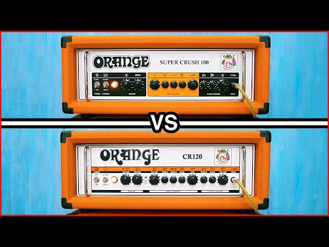 Orange Amps Super Crush 100W Guitar Amplifier Head Combo, 100 Watt Class A/B Power Amp, XLR Output