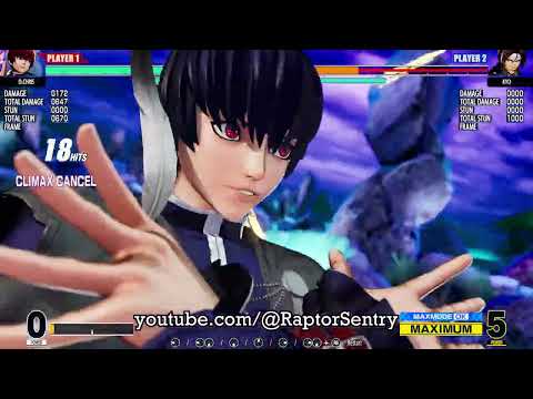 KOF XV Orochi Chris 867 Dmg Corner Combo (No Blue Raw Max)