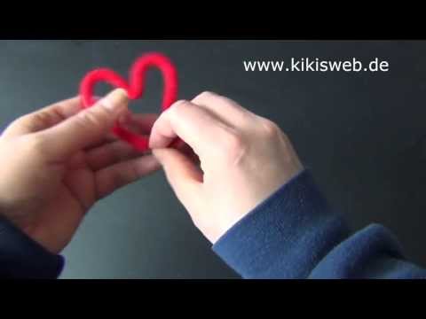 Basteln: Strickliesel Herz