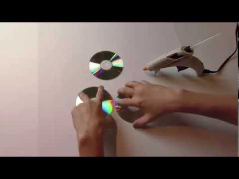 Kreatif Cara  Membuat  Lampu Hias Dari CD  Bekas Berkelakar