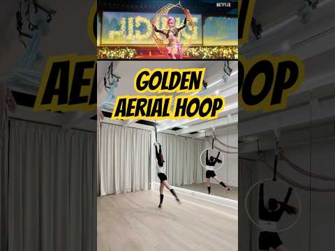 Golden ✨ Aerial Hoop dance cover #golden #kpopdemonhunters #huntrix #aerialhoop #viral  #dancecover
