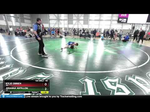 90 Lbs Quarterfinal - Kylie OBrien, WA Vs Arianna Antillon, CO A386