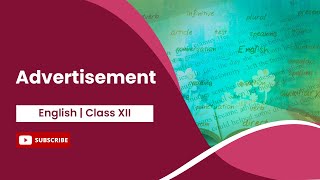 Advertisement Writing | Format | English | Class 12