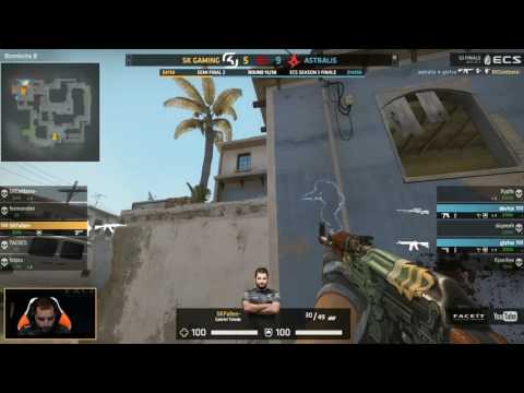 FalleN 1v2 clutch vs Astralis [ ECS Season 3 Finals ]