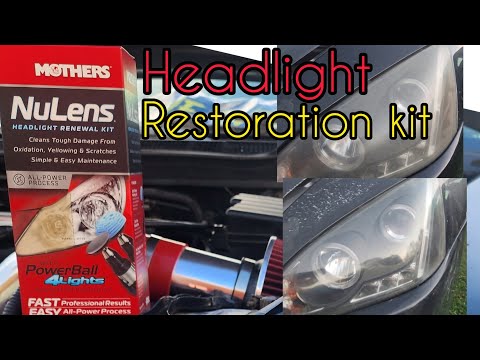 mothers nulens headlight renewal kit - step by step video