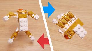 Mini LEGO white hand transformer robot Super White Finger!