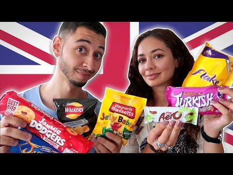 TRYING BRITISH SWEETS TASTE TEST!! 🇬🇧 WOW!!