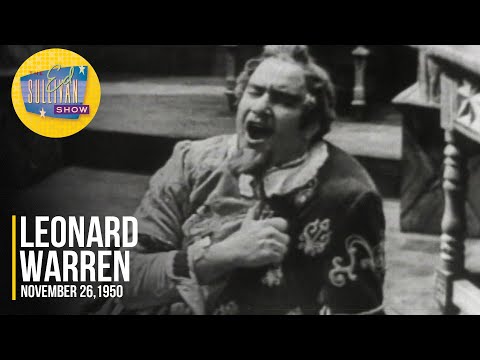 Leonard Warren "Cortigiani, vil razza dannata" on The Ed Sullivan Show