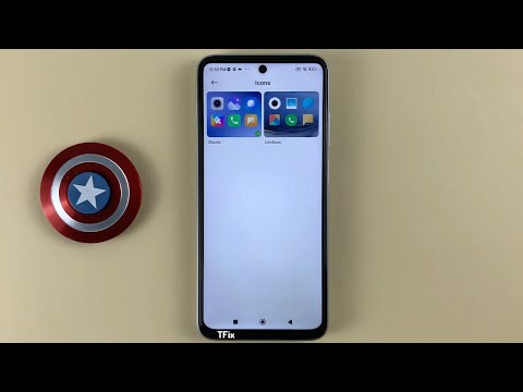 How to change app icon style on Xiaomi Redmi 10 Android 12