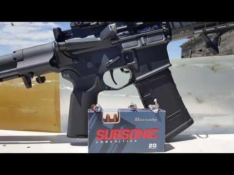 Hornady 190gr Sub X 300 Blackout Ammo Test \u0026 Review!