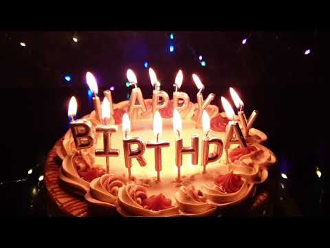 Happy Birthday To You! Birthday Cake with Candles - Today Is Your Birthday