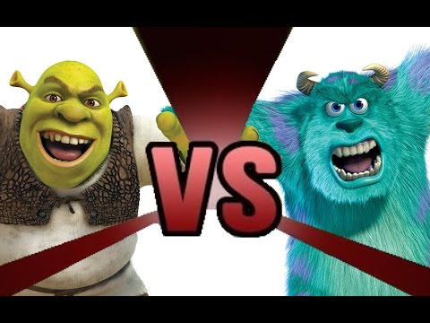 SHREK vs SULLEY Cartoon Fight Club Episode 8