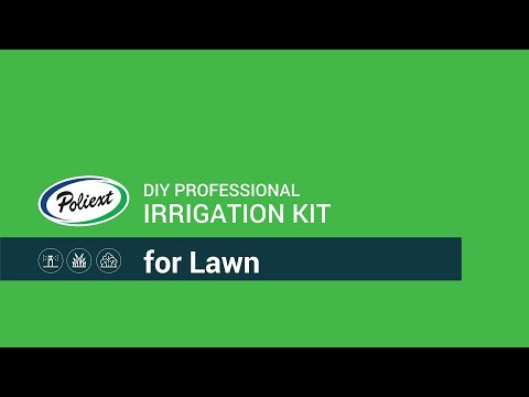 Poliext DIY Professional Irrigation Kit for Lawn Installation Video