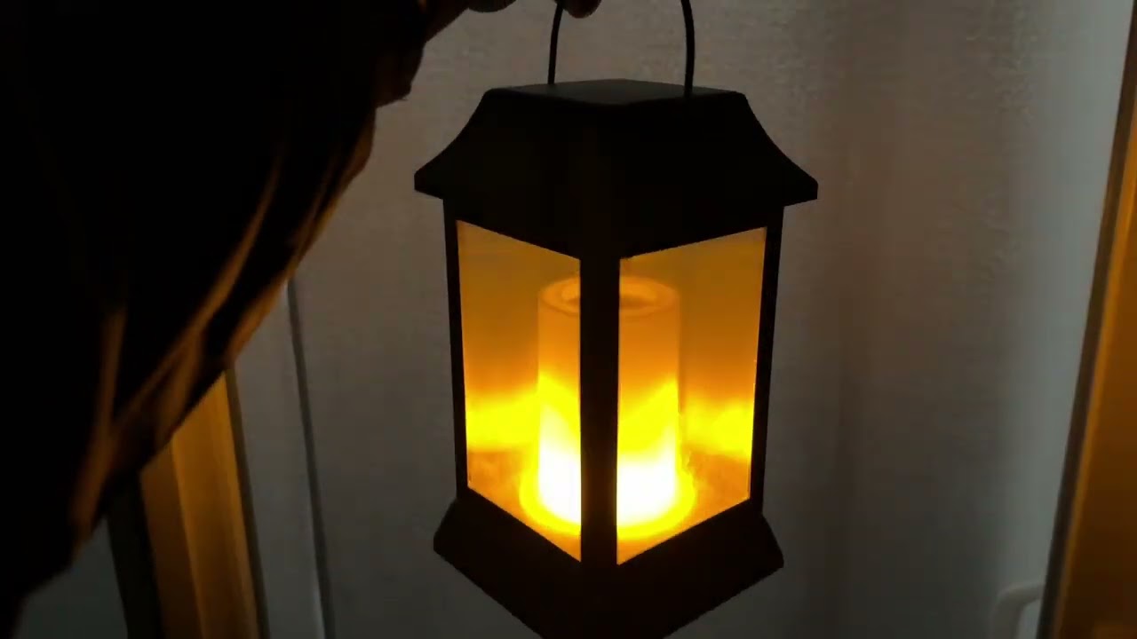 TomCare Solar Lights Flickering Flame Upgraded Metal Solar Lantern 2 Pack on Amazon | Long-lasting