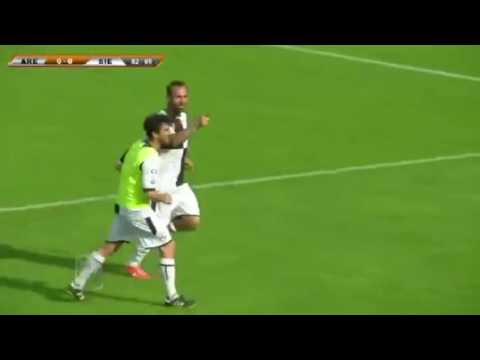 Arezzo-Siena 0-1: il gol di Daniele Portanova