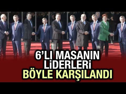 6'lı Masa liderleri tek tek karşılandı