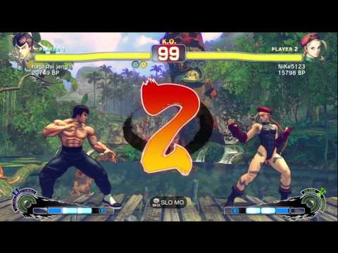 hageshii jeng [Fei] vs NiKe5123 [Cammy] SSF4 Japanese Online Ranked Matches - TRUE-HD