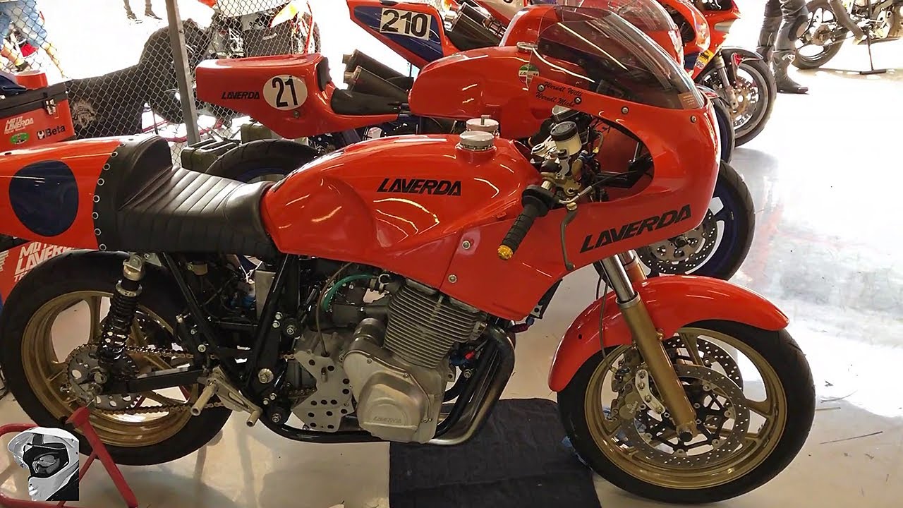 Laverdas Galore ... Classic motorcycles and classic riders at Rupert Hollaus classic racing event