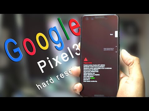 Google Pixel 3 full Hard Reset (password delete)
