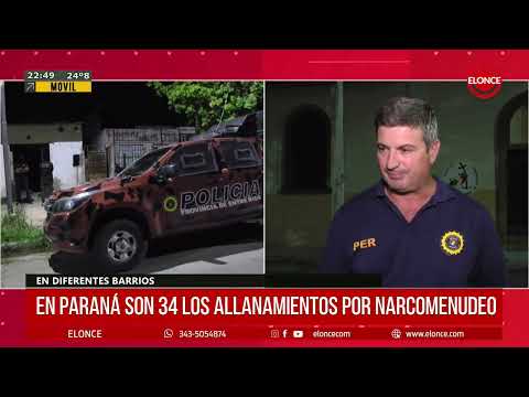 More than 40 simultaneous raids are carried out in the province in connection with drug trafficking.