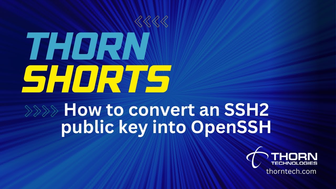 How to convert an SSH2 public key into OpenSSH