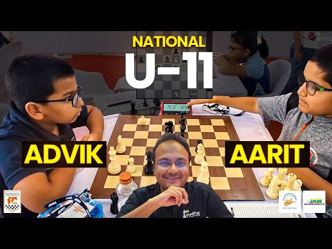 A game of full of emotions | Advik Agarwal vs Aarit Kapil | Under-11 Nationals 2025