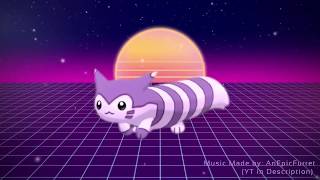 Cover art for vaporwave furret