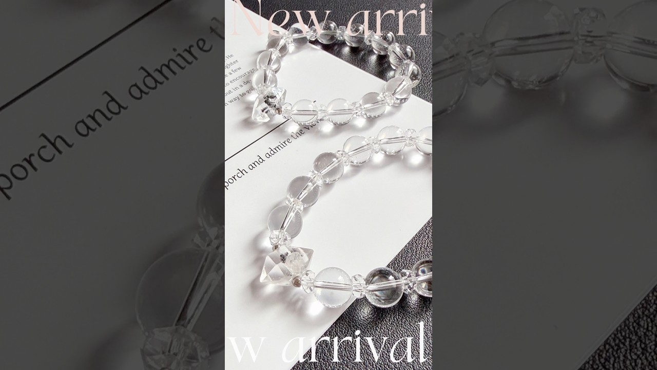 【fuyustone】ハーキマーダイヤモンド🤍4月誕生石ブレスレット🤍4月4日（土）1本限定／期間限定発売@fuyustone